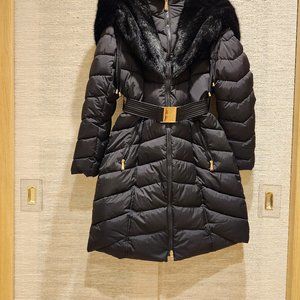 Black Puffer 3/4 coat